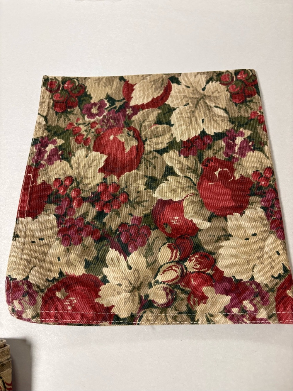 Lauren Ralph Lauren Harvest Fruit Cotton Square Napkins Set 8